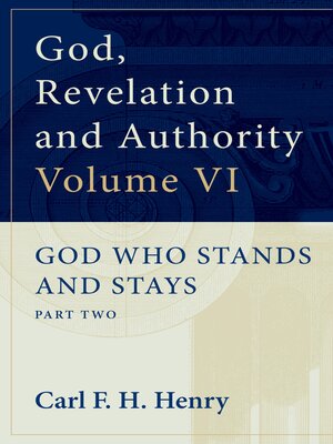 cover image of God, Revelation and Authority, Volume 6